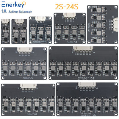 Купить 1А 2S - 24S Активный балансировщик BMS Литий Lifepo4 Батарея Индуктивный балансовый план BMS Производство в сети