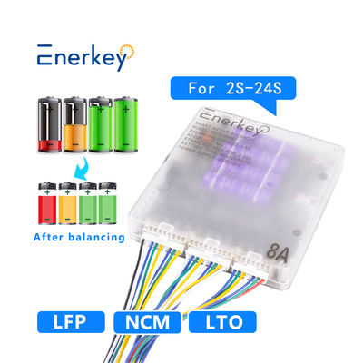 Купить Enerkey BT Mobile App Smart Active Equalizer 8a Lifepo4 Active Cell Balancer для хранения энергии RV Производство в сети