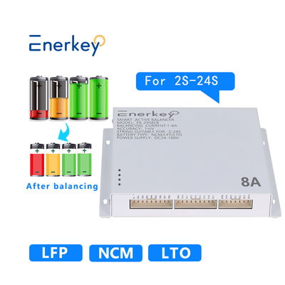 Купить Enerkey 8s 10s 12s 16s 20s 8a Умный активный балансировщик Литиевая батарея Балансировочная панель Производство в сети