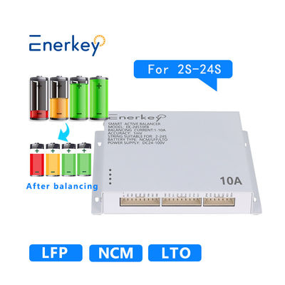 Купить Enerkey EK-24S10EB Умный активный балансировщик 10A 24S LCD свинцово-кислотный батарейный эквалайзер 24/36/48v/96v Производство в сети