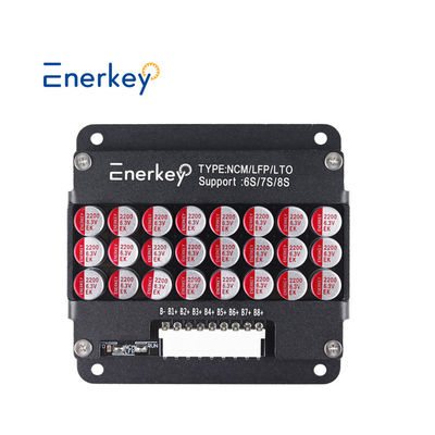 Купить Активный балансир Enerkey 6S-8S 5A для литиевых батарей с алюминиевым корпусом, плата балансировки Li-ion/Lto/Lifepo4 Производство в сети