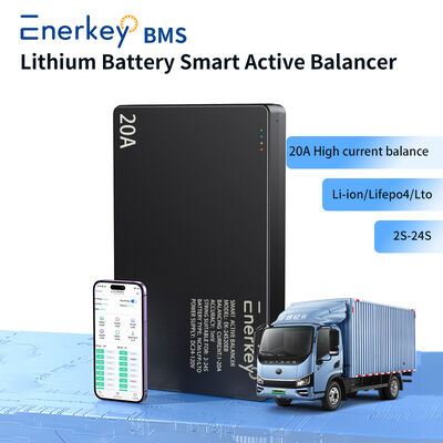 Купить Enerkey 1A-20A Smart Active Balancer for 12V 24V 36V 48V 60V 72V 3S 4S 7S 8S 13S 16S 20S 24S LiFePo4 Li-ion Производство в сети