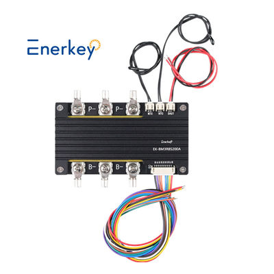 Enerkey 3.7V Литий-ионный Lifepo4 7S 24V 200A BMS Общий порт с измерением температуры баланса для электрического вилочного погрузчика